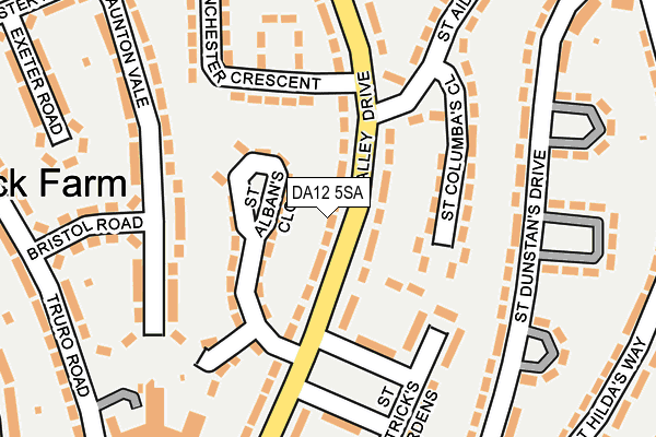DA12 5SA map - OS OpenMap – Local (Ordnance Survey)