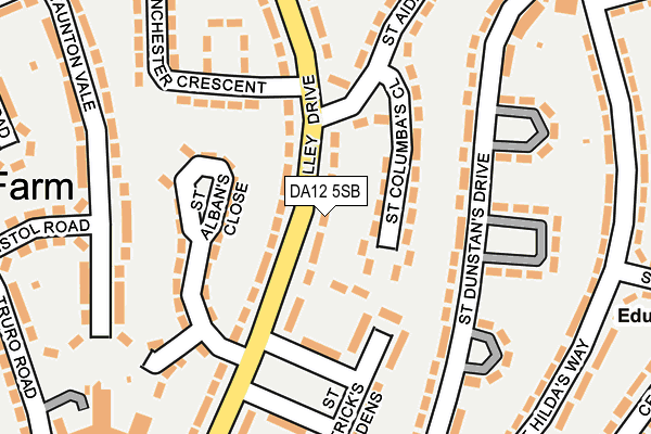 DA12 5SB map - OS OpenMap – Local (Ordnance Survey)