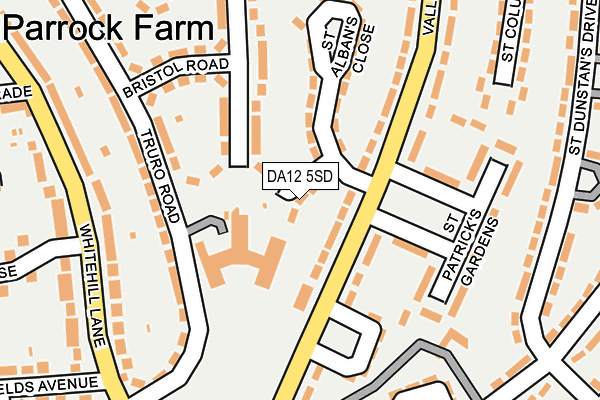 DA12 5SD map - OS OpenMap – Local (Ordnance Survey)