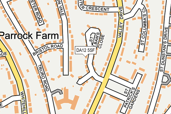 DA12 5SF map - OS OpenMap – Local (Ordnance Survey)