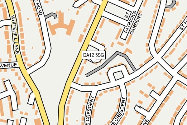 DA12 5SG map - OS OpenMap – Local (Ordnance Survey)