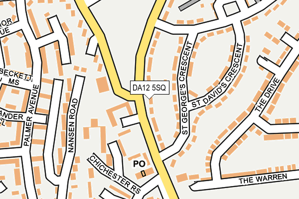DA12 5SQ map - OS OpenMap – Local (Ordnance Survey)