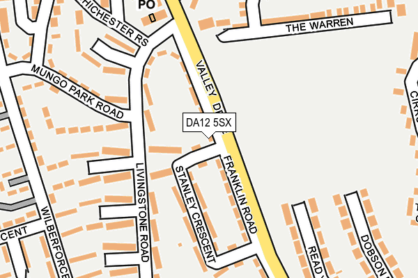 DA12 5SX map - OS OpenMap – Local (Ordnance Survey)