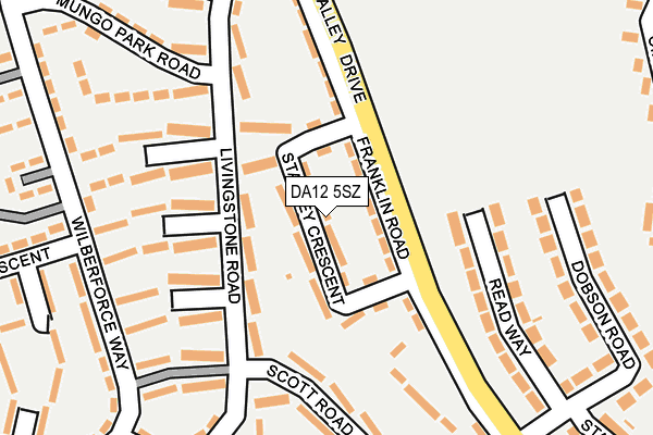 DA12 5SZ map - OS OpenMap – Local (Ordnance Survey)