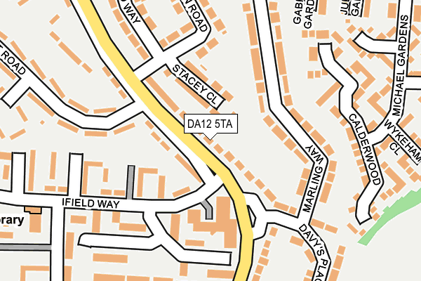 DA12 5TA map - OS OpenMap – Local (Ordnance Survey)