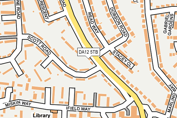 DA12 5TB map - OS OpenMap – Local (Ordnance Survey)
