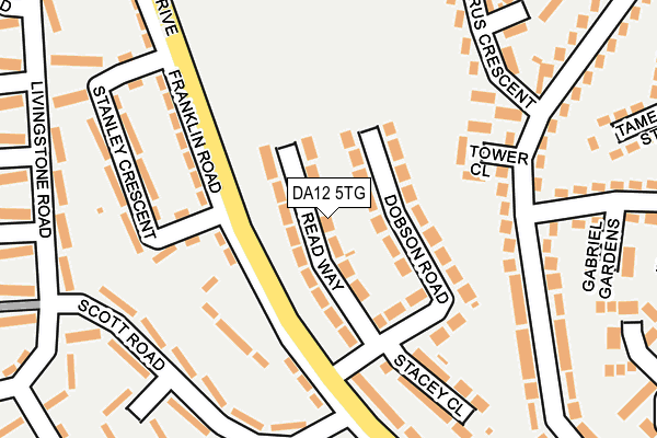 DA12 5TG map - OS OpenMap – Local (Ordnance Survey)