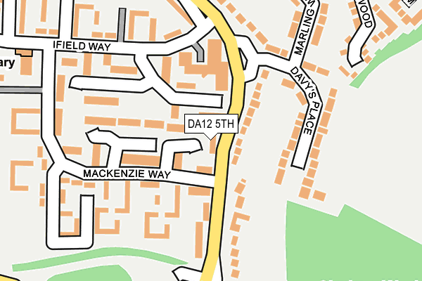 DA12 5TH map - OS OpenMap – Local (Ordnance Survey)