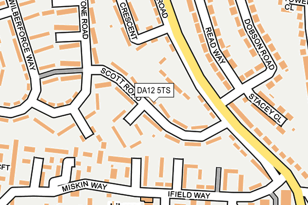 DA12 5TS map - OS OpenMap – Local (Ordnance Survey)