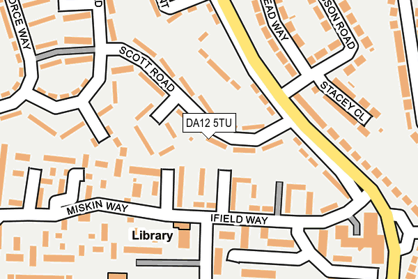 DA12 5TU map - OS OpenMap – Local (Ordnance Survey)