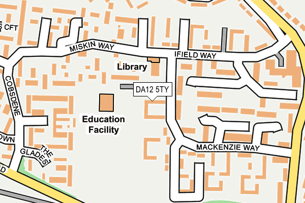 DA12 5TY map - OS OpenMap – Local (Ordnance Survey)