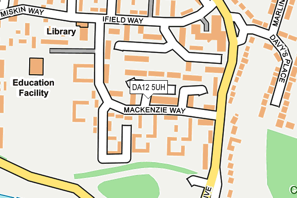 DA12 5UH map - OS OpenMap – Local (Ordnance Survey)