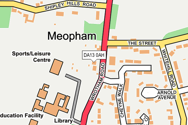 DA13 0AH map - OS OpenMap – Local (Ordnance Survey)