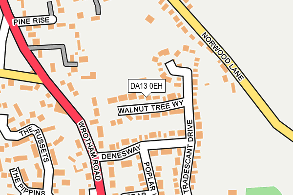 DA13 0EH map - OS OpenMap – Local (Ordnance Survey)