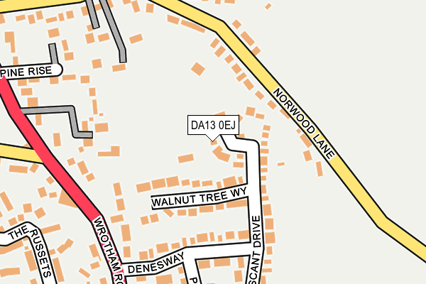 DA13 0EJ map - OS OpenMap – Local (Ordnance Survey)