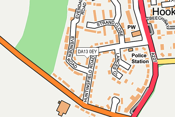 DA13 0EY map - OS OpenMap – Local (Ordnance Survey)