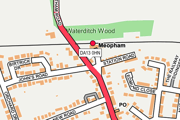 DA13 0HN map - OS OpenMap – Local (Ordnance Survey)