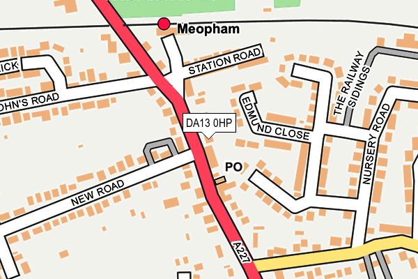 DA13 0HP map - OS OpenMap – Local (Ordnance Survey)
