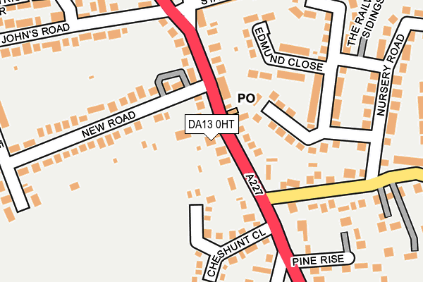 DA13 0HT map - OS OpenMap – Local (Ordnance Survey)