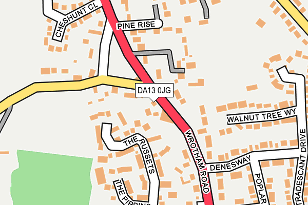 DA13 0JG map - OS OpenMap – Local (Ordnance Survey)