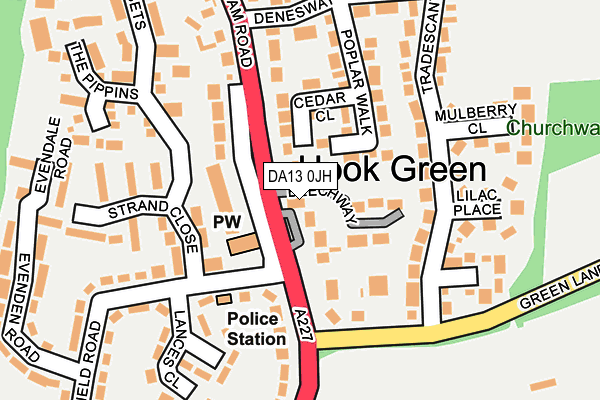 DA13 0JH map - OS OpenMap – Local (Ordnance Survey)