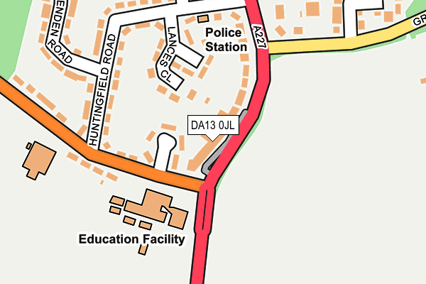 DA13 0JL map - OS OpenMap – Local (Ordnance Survey)