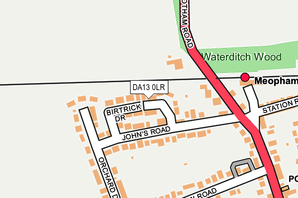 DA13 0LR map - OS OpenMap – Local (Ordnance Survey)