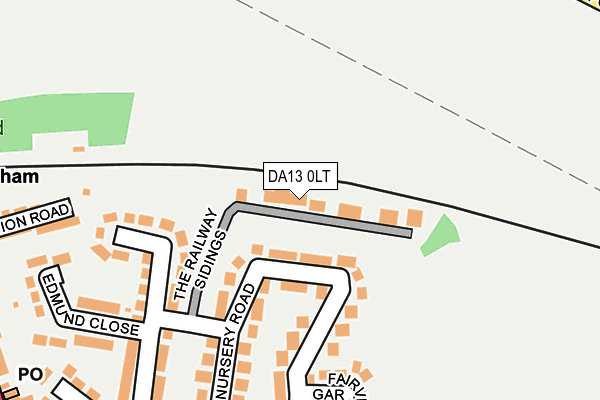 DA13 0LT map - OS OpenMap – Local (Ordnance Survey)