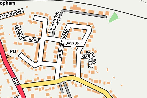 DA13 0NF map - OS OpenMap – Local (Ordnance Survey)