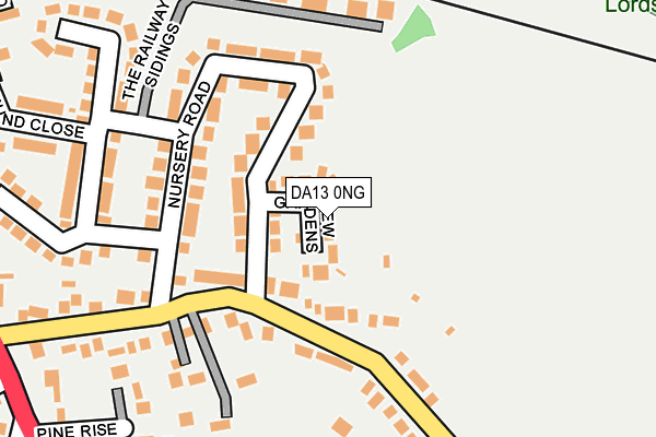DA13 0NG map - OS OpenMap – Local (Ordnance Survey)