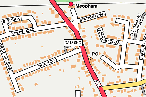 DA13 0NQ map - OS OpenMap – Local (Ordnance Survey)