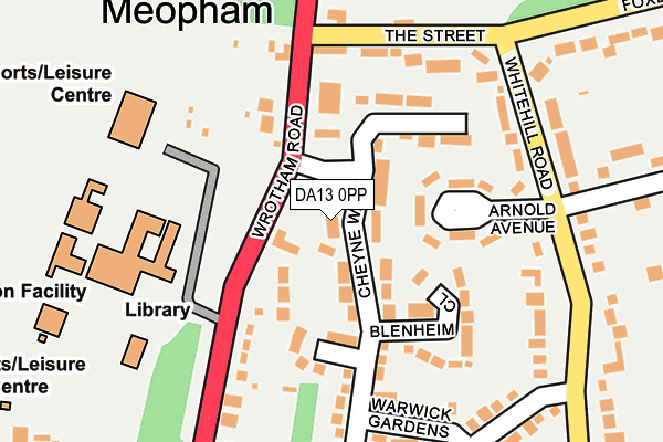 DA13 0PP map - OS OpenMap – Local (Ordnance Survey)