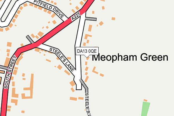 DA13 0QE map - OS OpenMap – Local (Ordnance Survey)