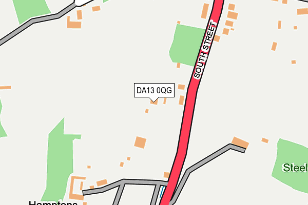 DA13 0QG map - OS OpenMap – Local (Ordnance Survey)