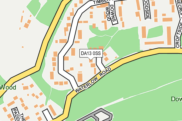 DA13 0SS map - OS OpenMap – Local (Ordnance Survey)
