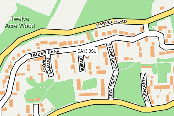 DA13 0SU map - OS OpenMap – Local (Ordnance Survey)