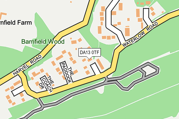 DA13 0TF map - OS OpenMap – Local (Ordnance Survey)