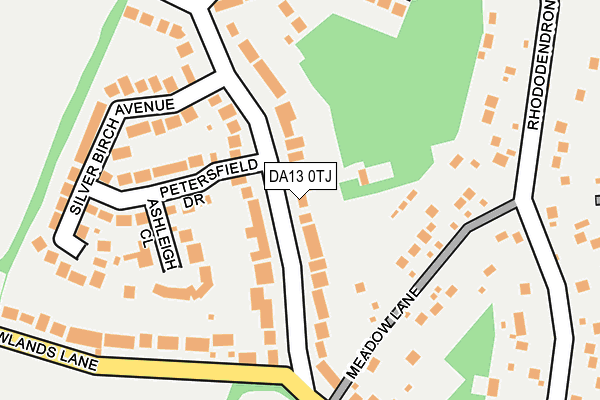 DA13 0TJ map - OS OpenMap – Local (Ordnance Survey)