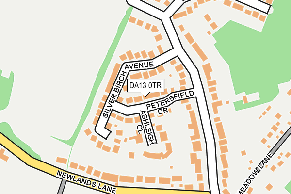 DA13 0TR map - OS OpenMap – Local (Ordnance Survey)
