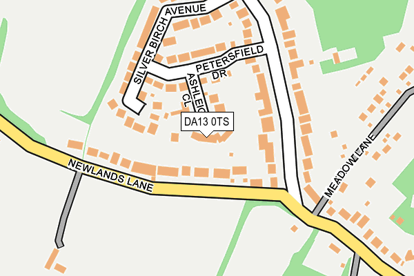 DA13 0TS map - OS OpenMap – Local (Ordnance Survey)