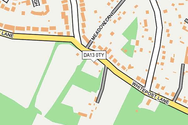 DA13 0TY map - OS OpenMap – Local (Ordnance Survey)
