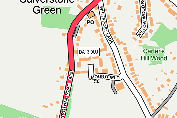 DA13 0UJ map - OS OpenMap – Local (Ordnance Survey)