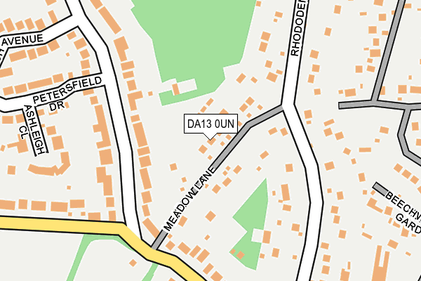 DA13 0UN map - OS OpenMap – Local (Ordnance Survey)