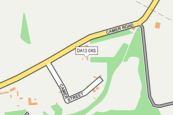 DA13 0XS map - OS OpenMap – Local (Ordnance Survey)