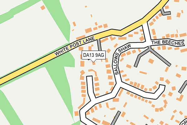 DA13 9AG map - OS OpenMap – Local (Ordnance Survey)