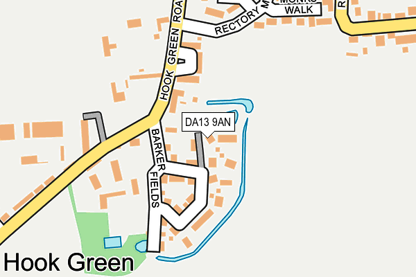 DA13 9AN map - OS OpenMap – Local (Ordnance Survey)