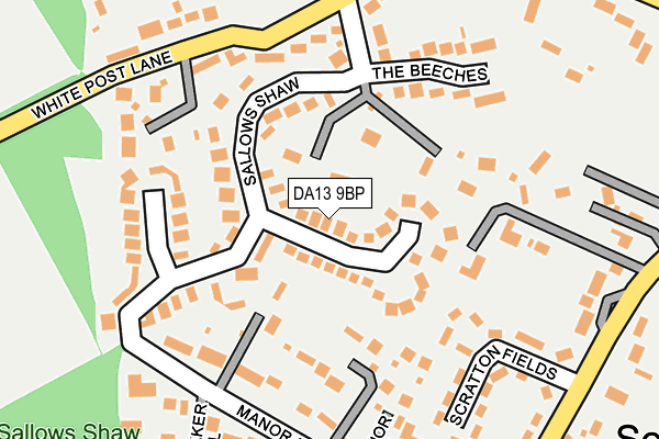 DA13 9BP map - OS OpenMap – Local (Ordnance Survey)