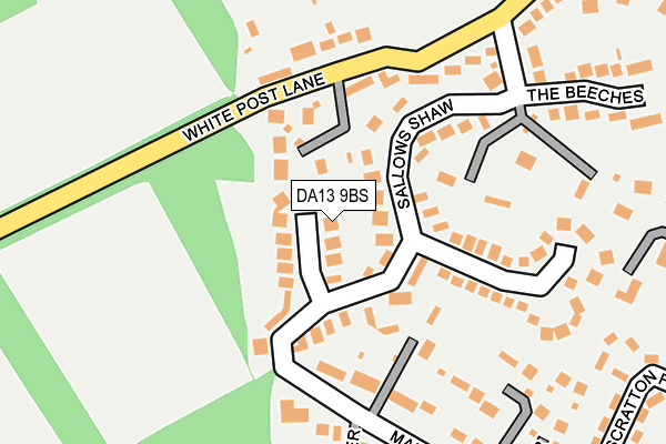 DA13 9BS map - OS OpenMap – Local (Ordnance Survey)