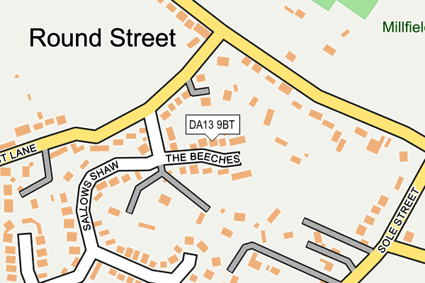 DA13 9BT map - OS OpenMap – Local (Ordnance Survey)