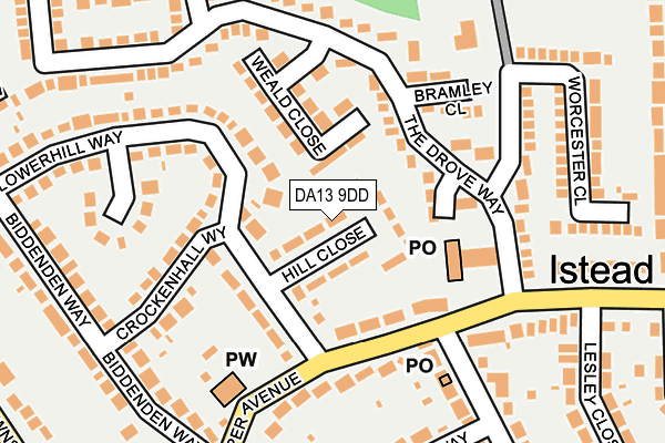 DA13 9DD map - OS OpenMap – Local (Ordnance Survey)